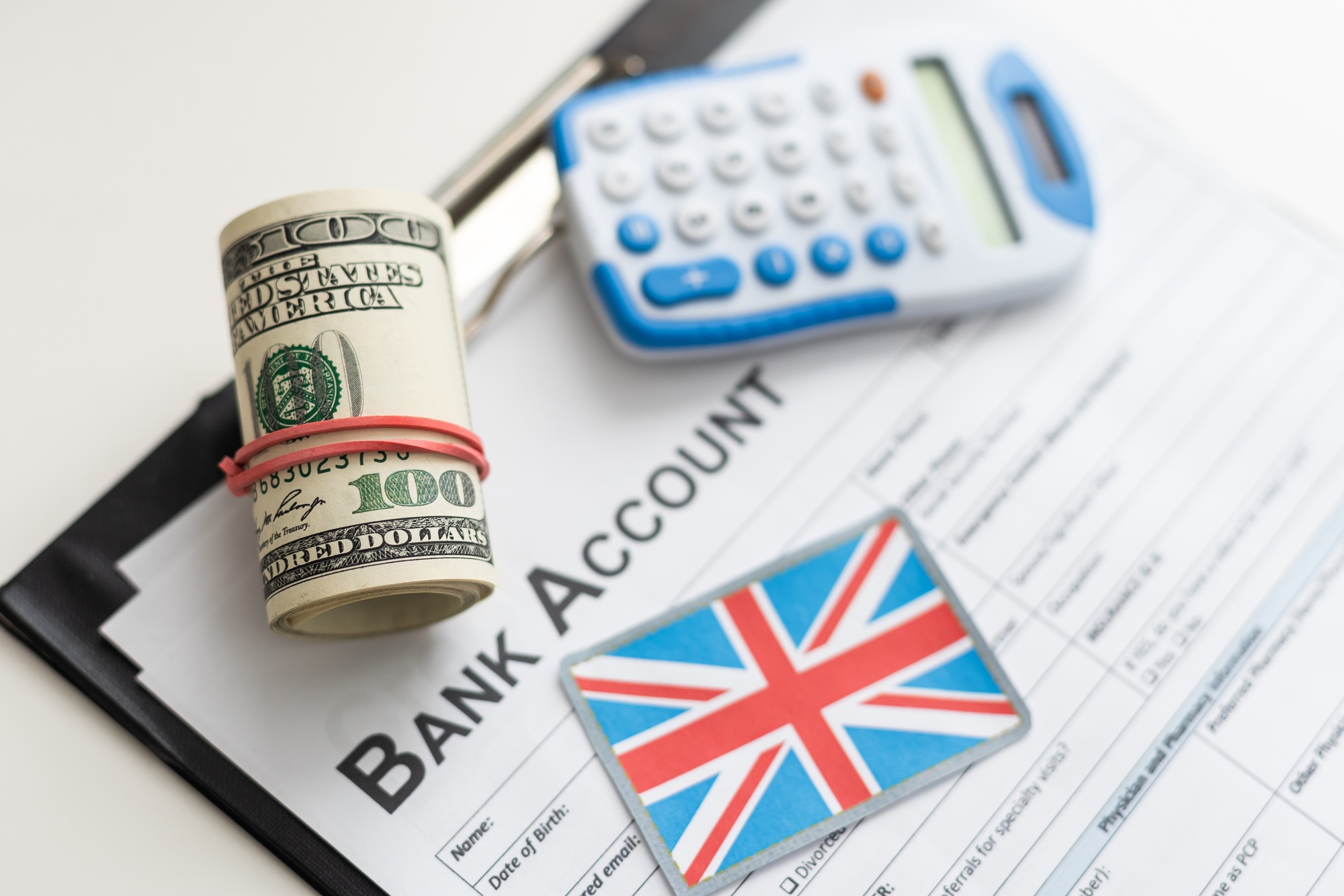 Bank account Text concept note illustrative photo.